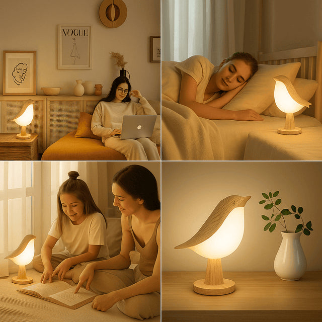 Vogel Nachtlampje – Schattig en Zacht Licht voor de Nacht
