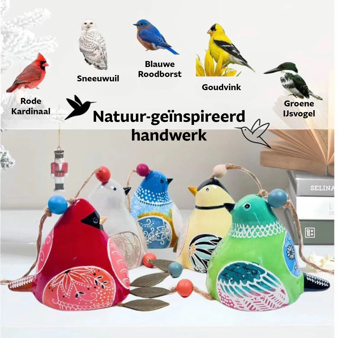 Windgong-hanger met vogelgezang