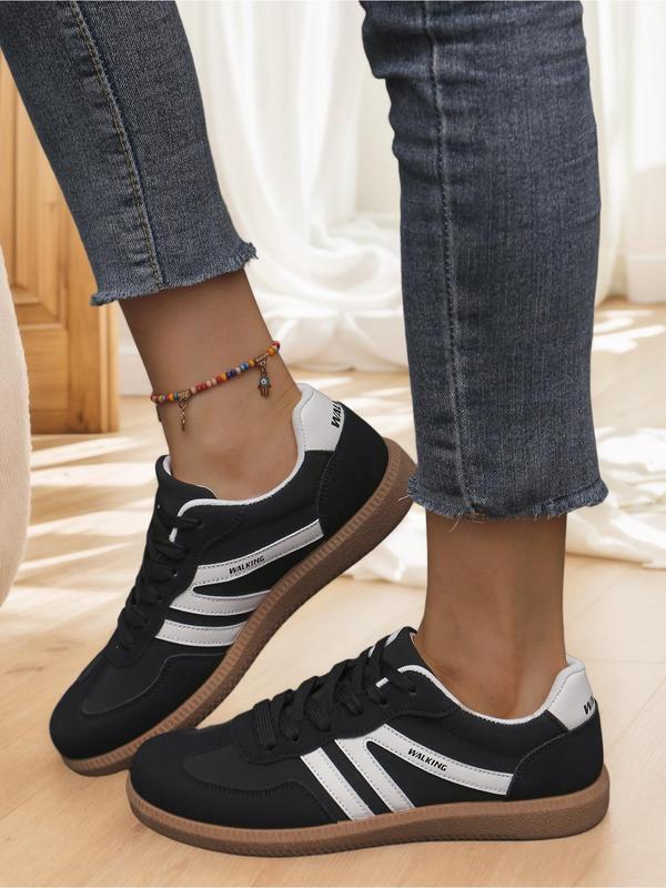 Dames Trainingsschoenen – Lage Sneakers met Vetersluiting