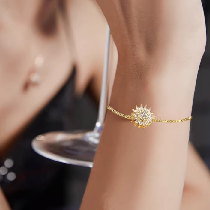 Luxe Zonnebloem Armband