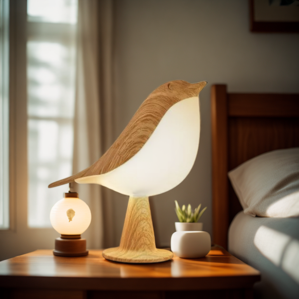Vogel Nachtlampje – Schattig en Zacht Licht voor de Nacht