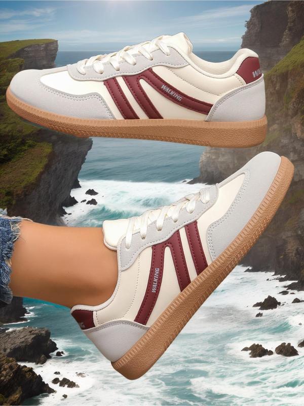 Dames Trainingsschoenen – Lage Sneakers met Vetersluiting