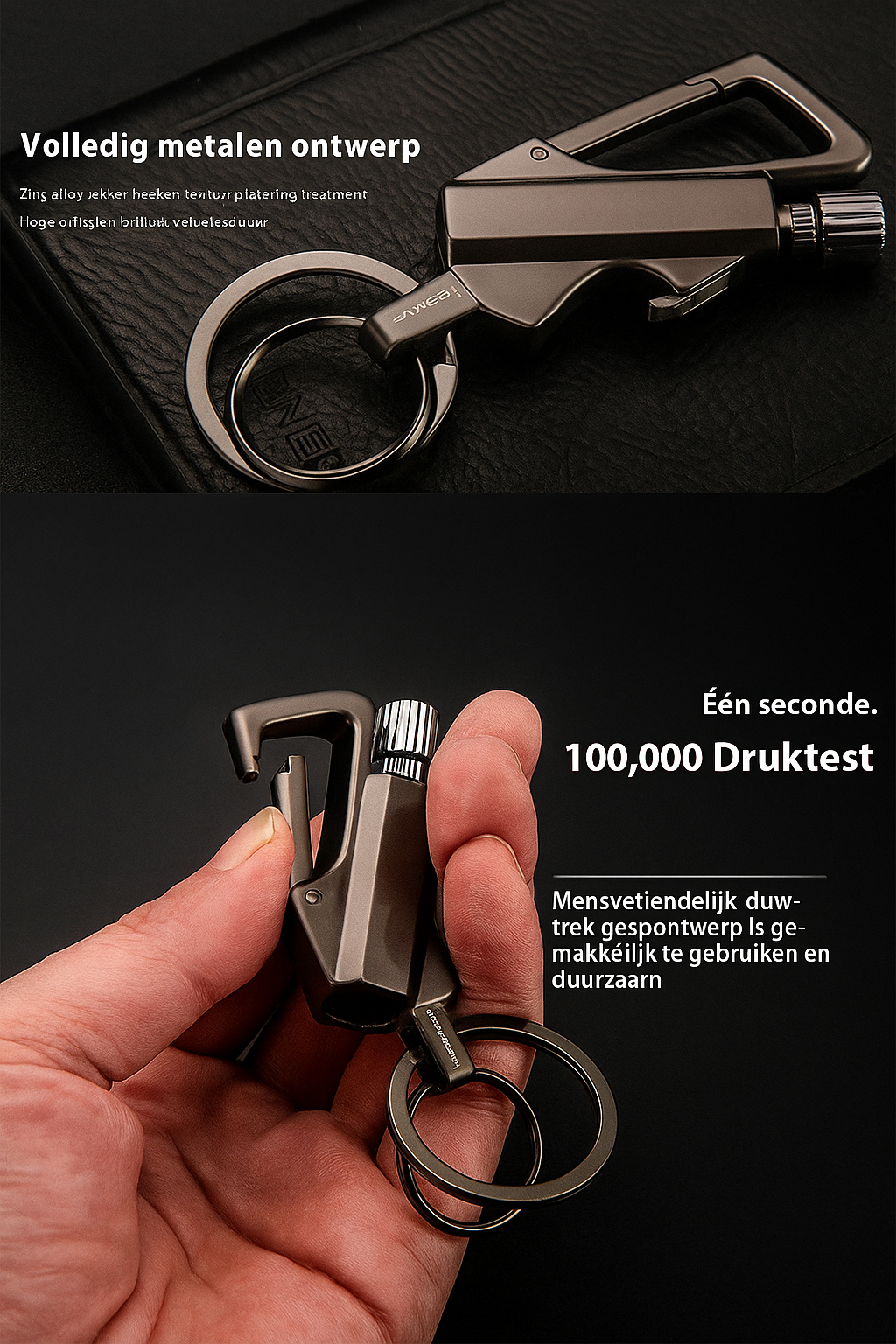 Herbruikbare Vuurstick met Sleutelhanger – Multitool & Flessenopener in Eén