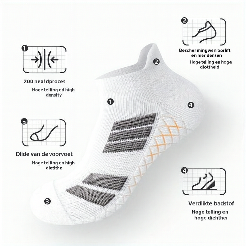 Unisex sneakersokken-1 Set(5 Paar)
