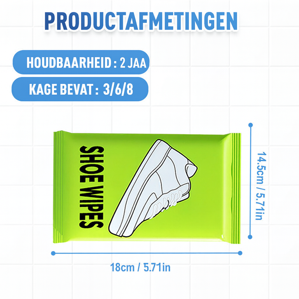 Snel schoon te maken schoendoekjes-1 Set ( 3 Stuks )