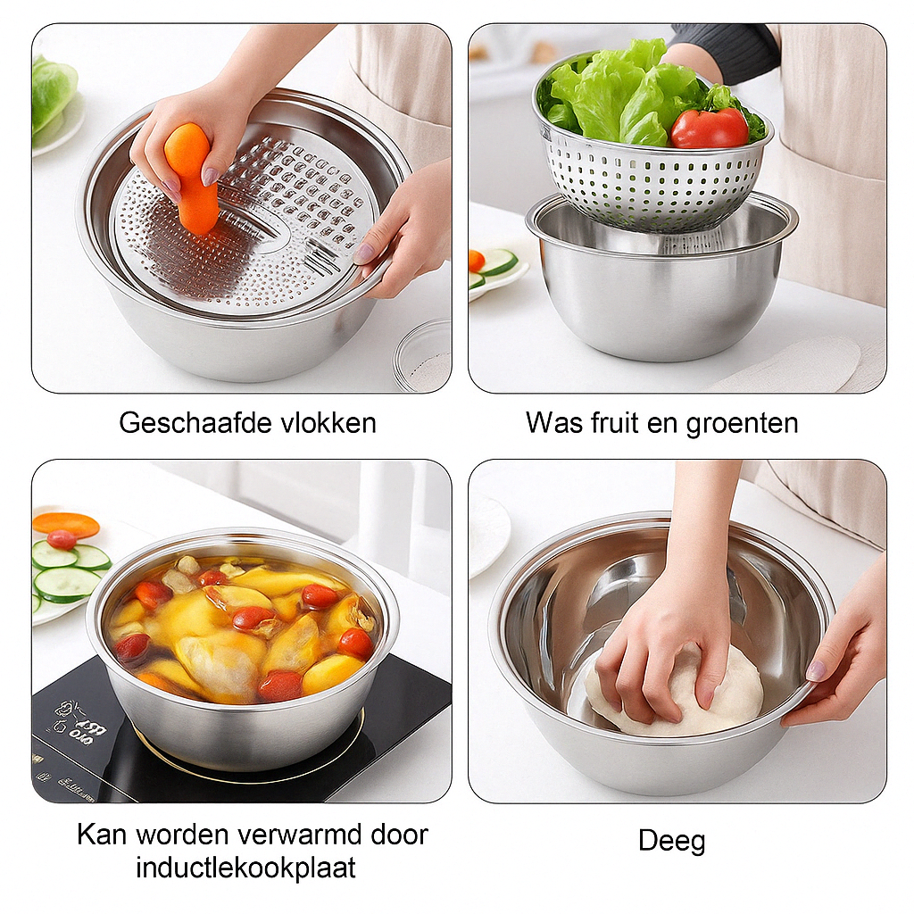 Multifunctionele roestvrijstalen wastafel