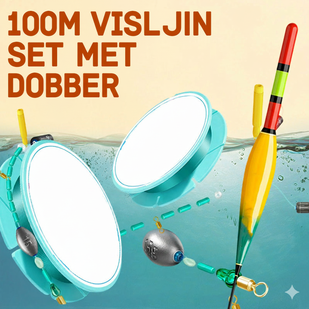 Kant-en-klare Hengellijn (100m) met Dobber