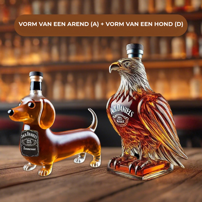 Dierenvormige Whiskeyfles