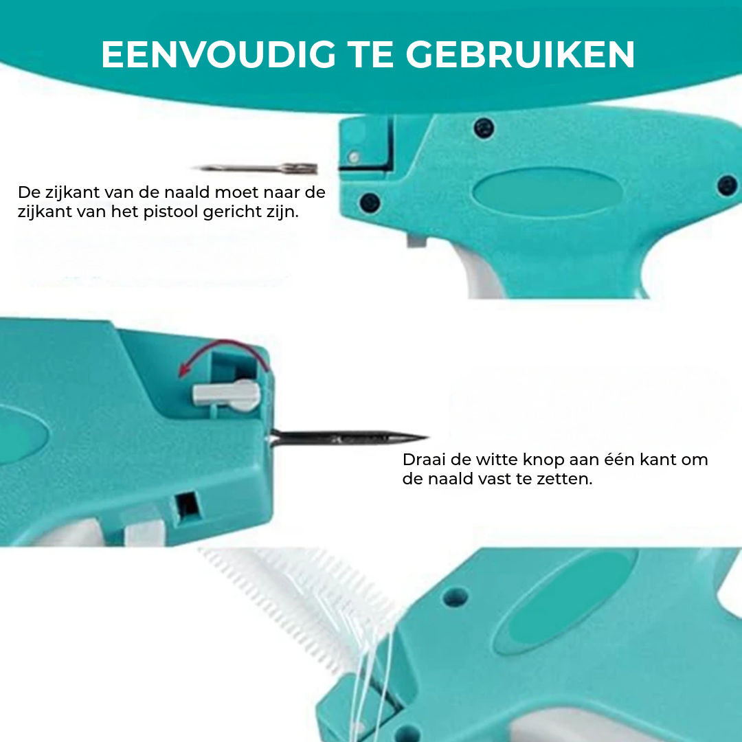 Micro Stitch Gun Kit | Snel & eenvoudig bevestigen zonder naald of draad