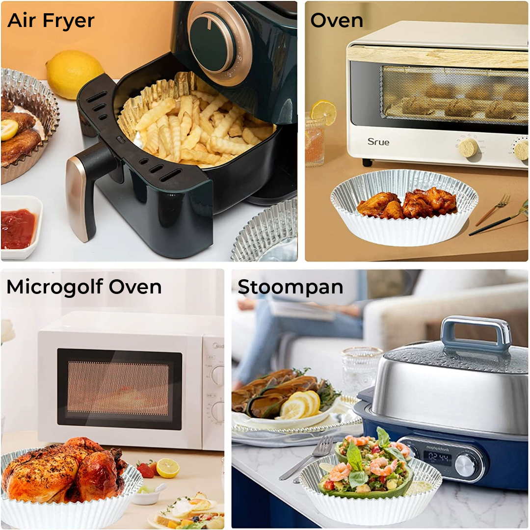 Aluminium Air Fryer Schaal | 50 Stuks