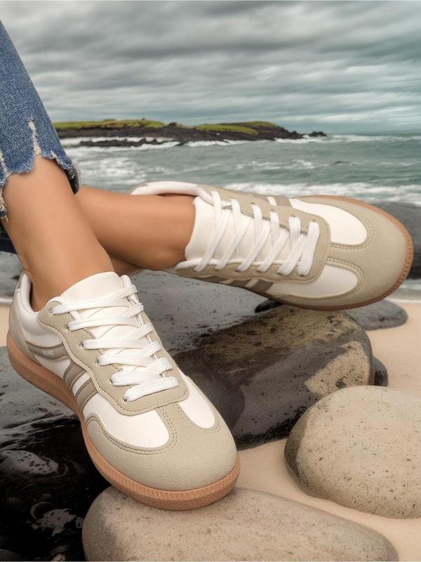 Dames Trainingsschoenen – Lage Sneakers met Vetersluiting