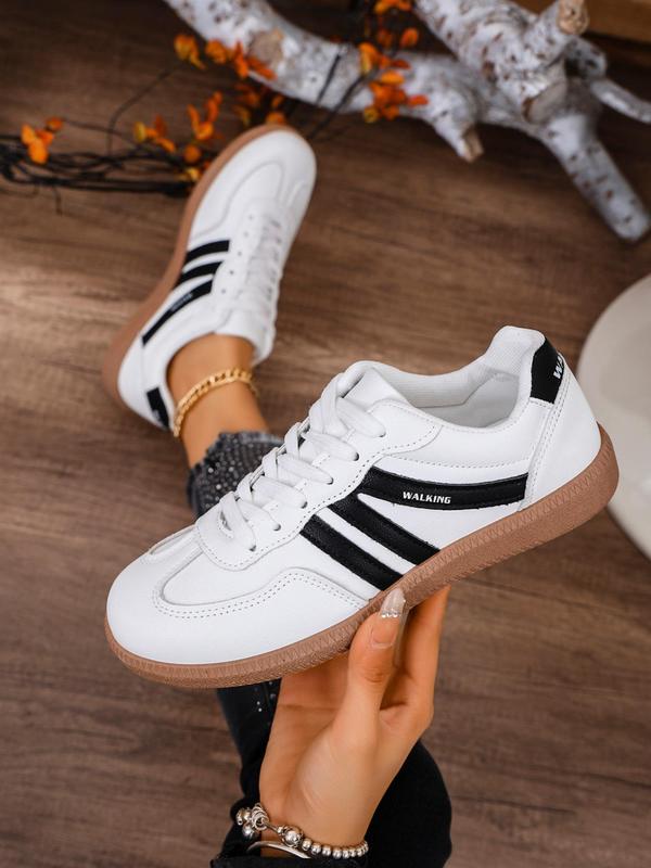 Dames Trainingsschoenen – Lage Sneakers met Vetersluiting