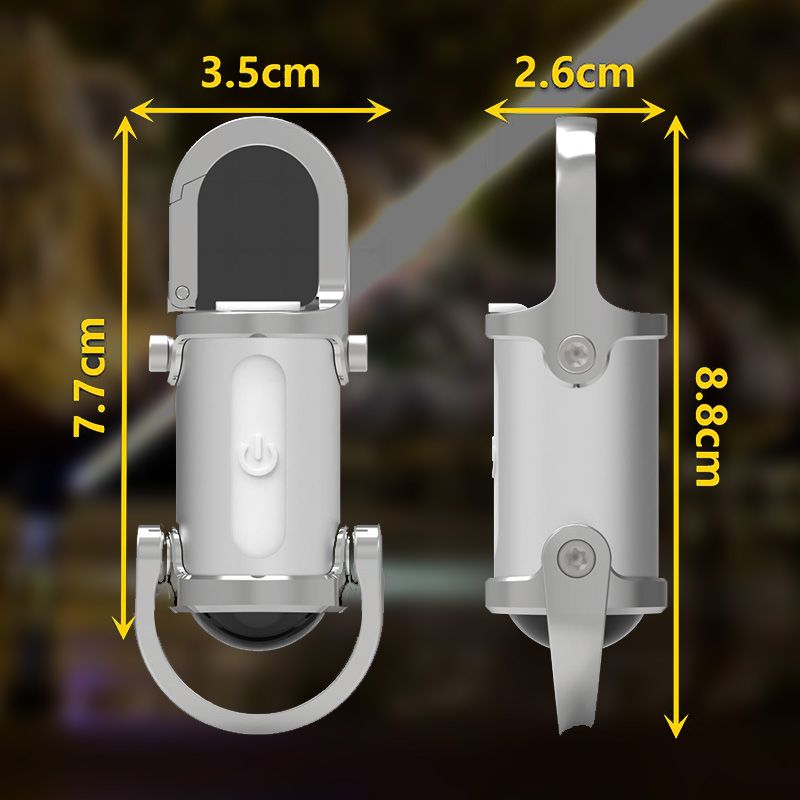 1200LM Mini Sleutelhanger Zaklamp – Super Helder & Waterdicht
