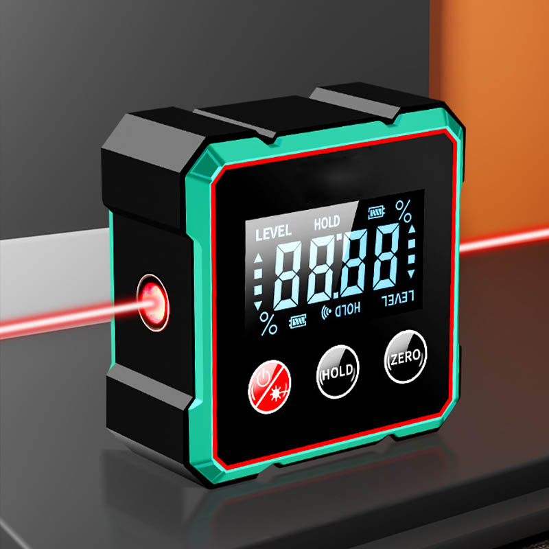 Digitale Hoek- & Lijnlaser Meter – Met Magneetbasis voor Nauwkeurige Metingen
