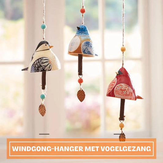 Windgong-hanger met vogelgezang