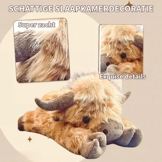 Schattige Highland Koe Knuffel