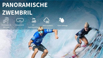 Anti-Lek Zwembril met Oorstopjes