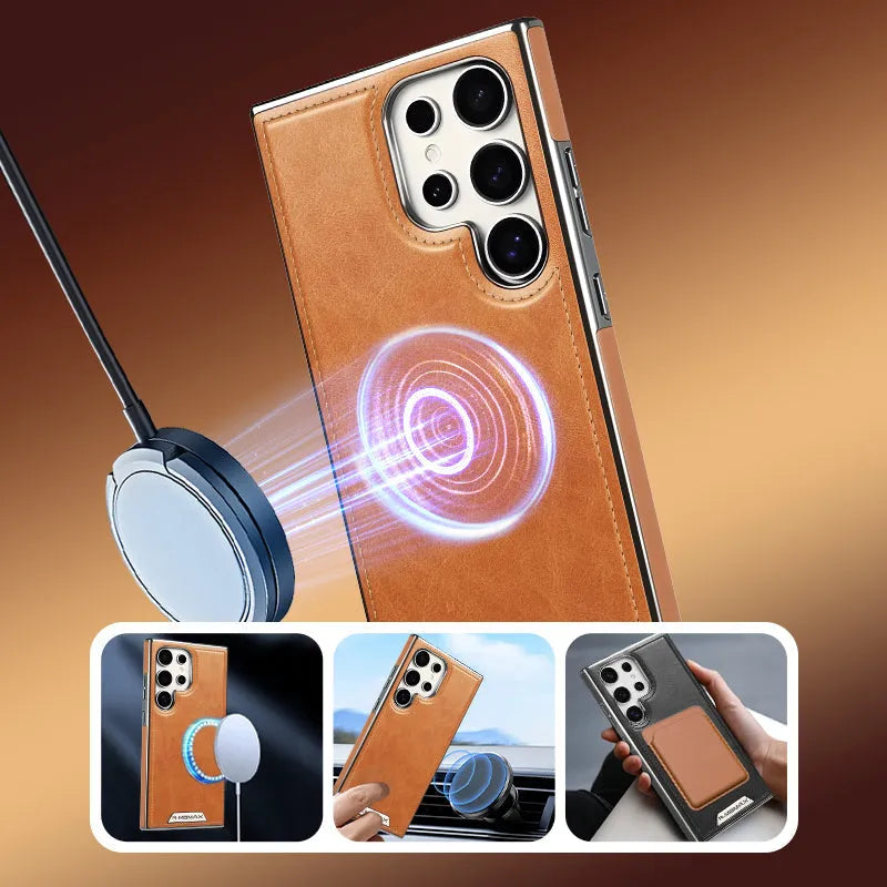 Premium Lederen Magnetisch Hoesje