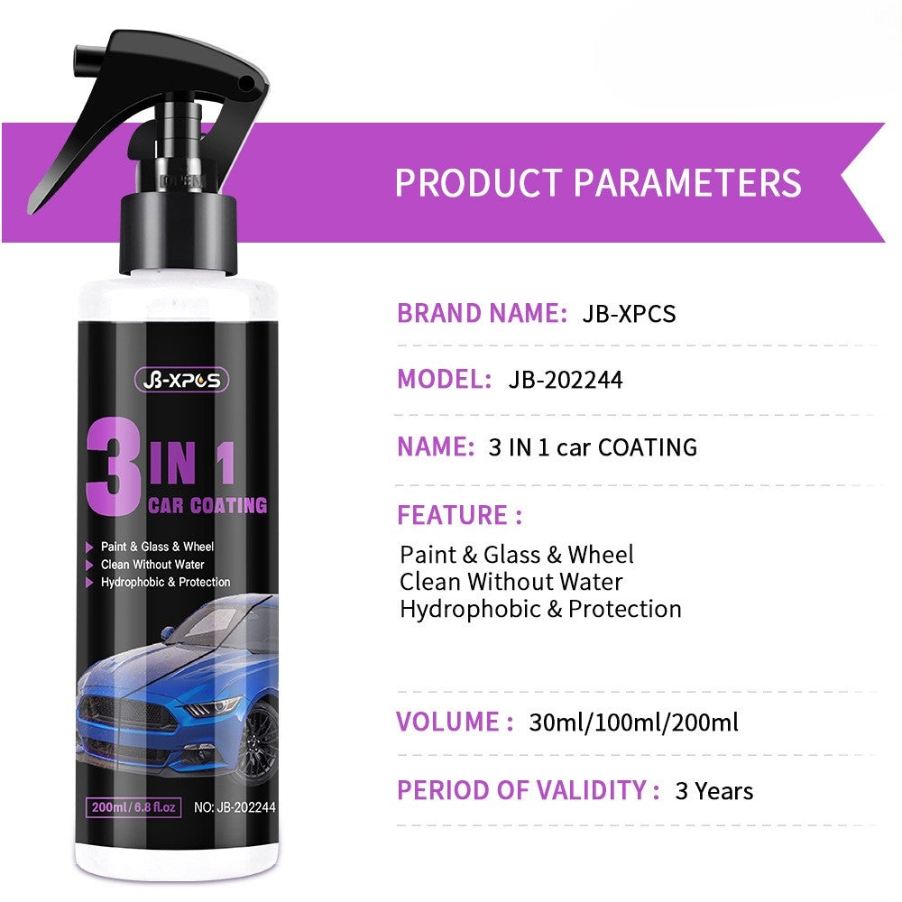 3-in-1 Auto Nano-Coating – Keramische Bescherming met Glanseffect