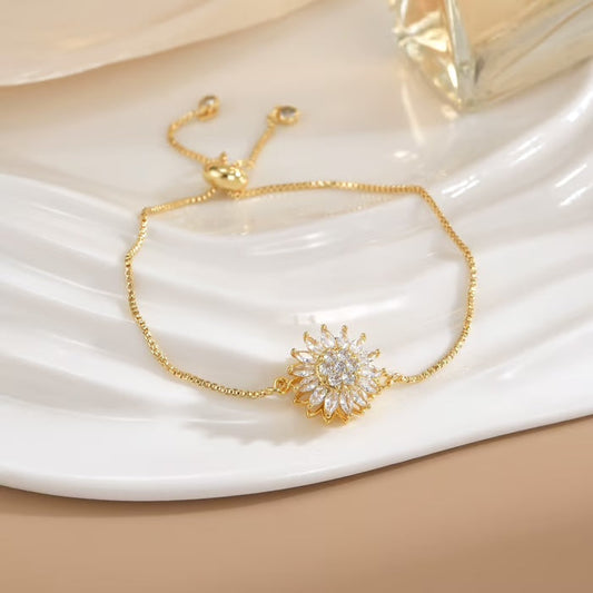 Luxe Zonnebloem Armband