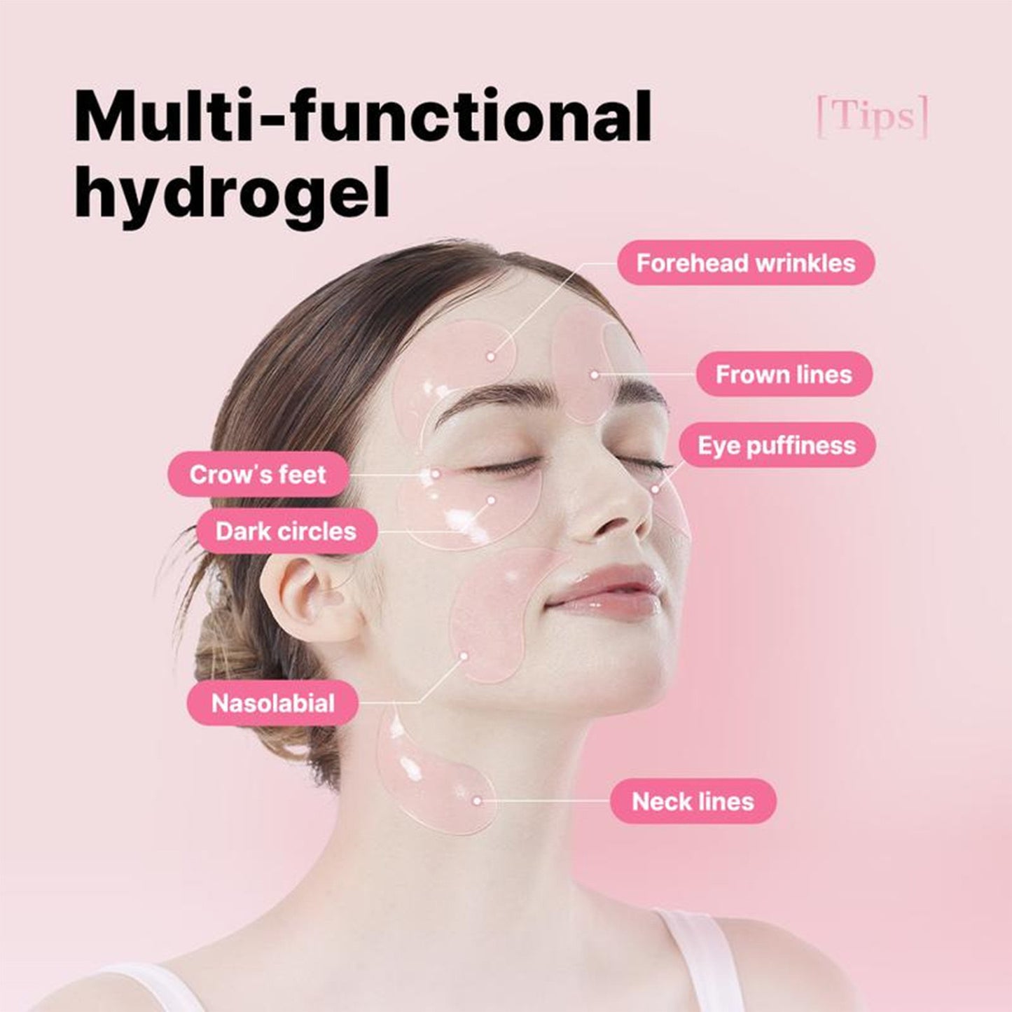 Peptide &amp; Collageen Oogpads tegen Wallen (60 stuks)