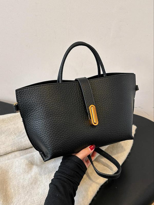 Elegante Handtas – Franse Stijl in Effen Kleur