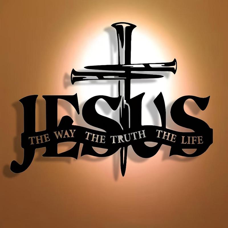 Exclusieve Wanddecoratie – Jezus en Kruis in Handgemaakt Design