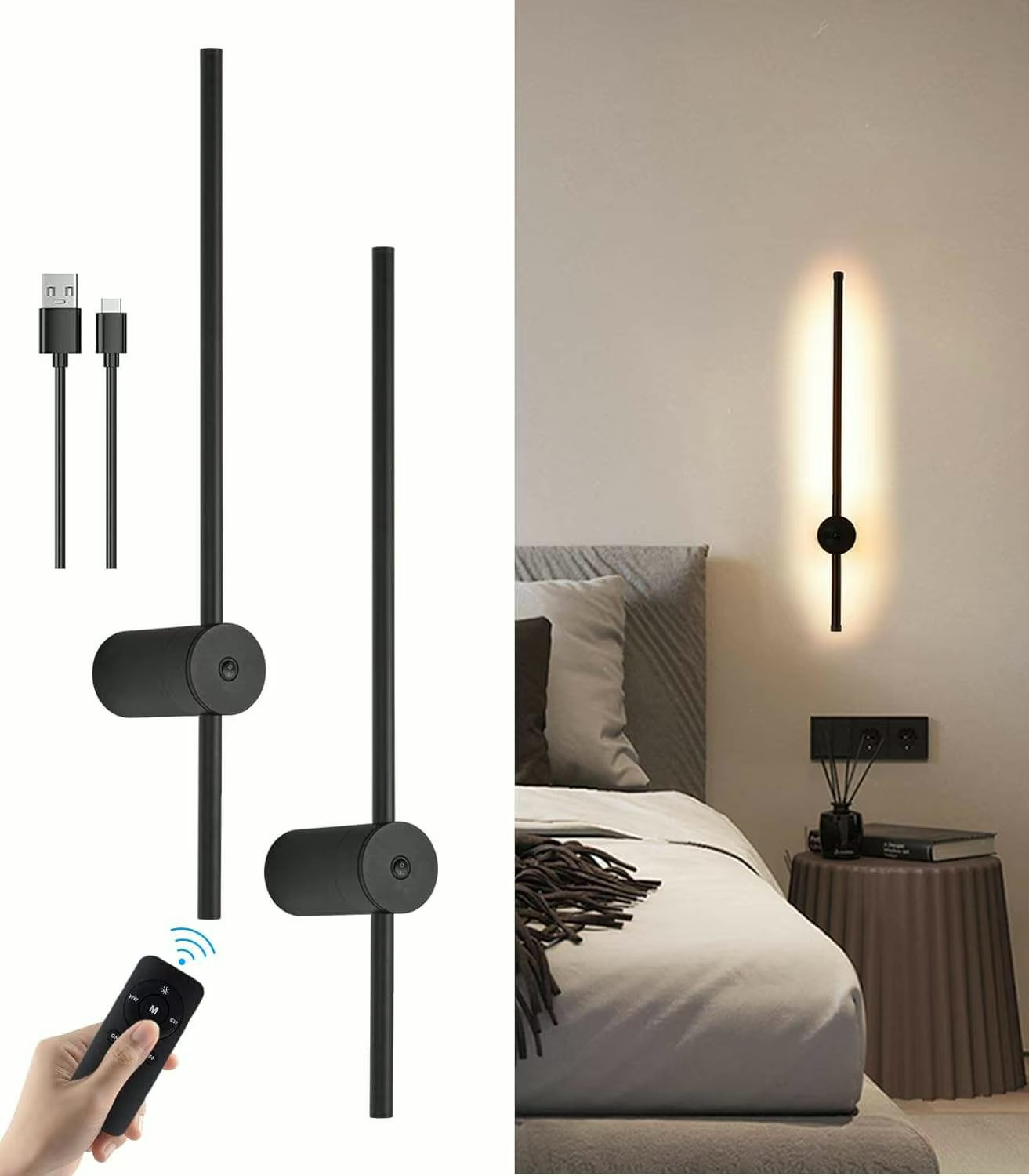 Draadloze Wandlamp met Modern Design