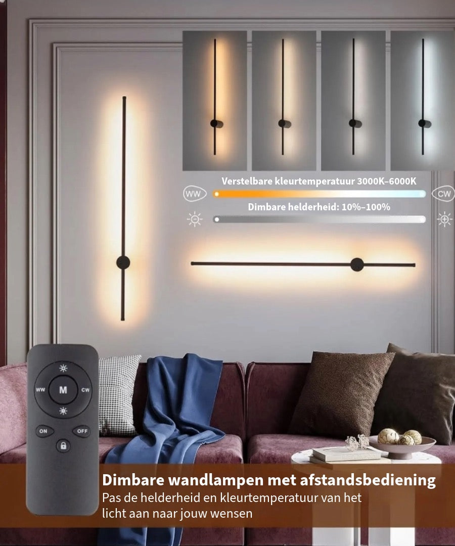 Draadloze Wandlamp met Modern Design