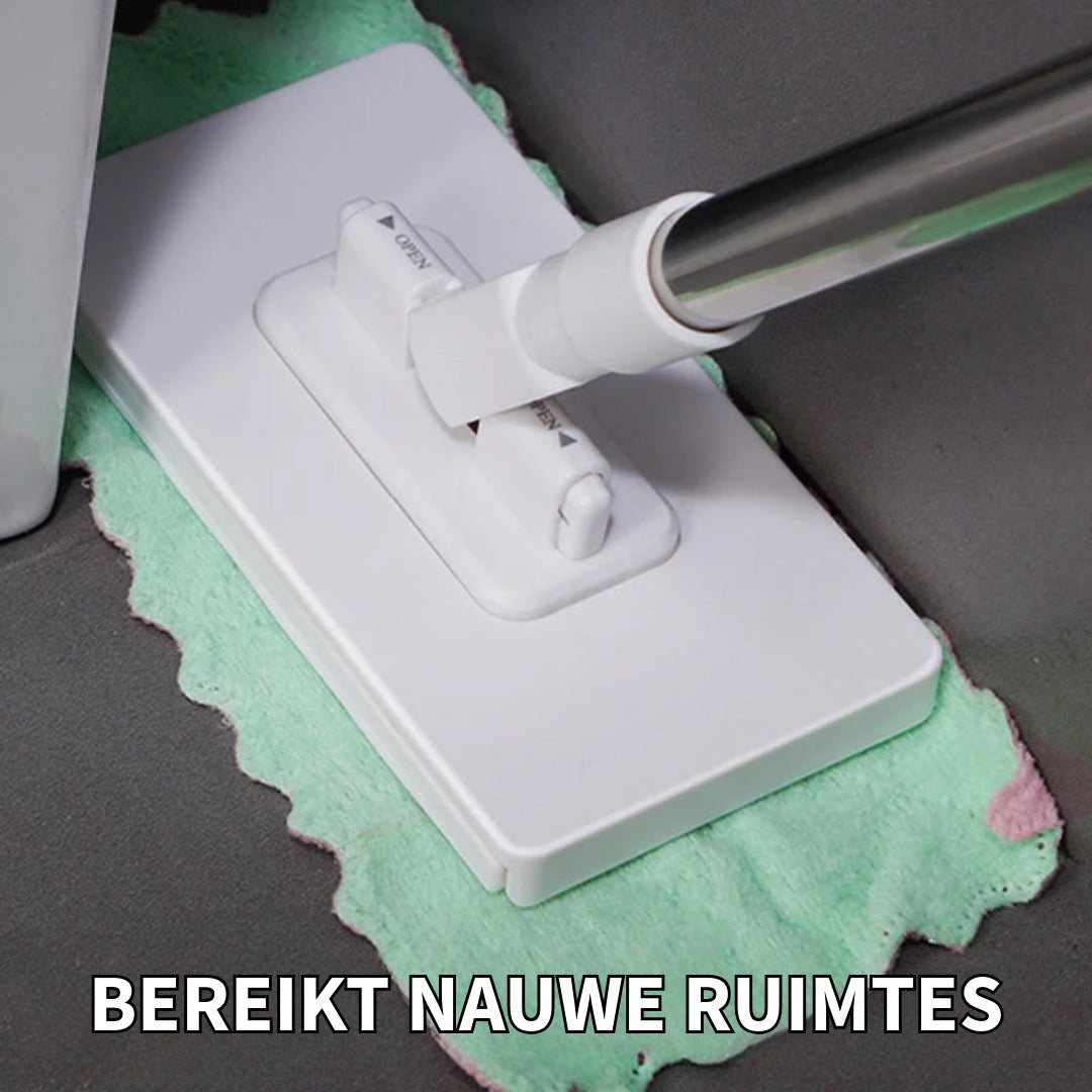 Wegwerpstofmop met 4 Herbruikbare Doeken