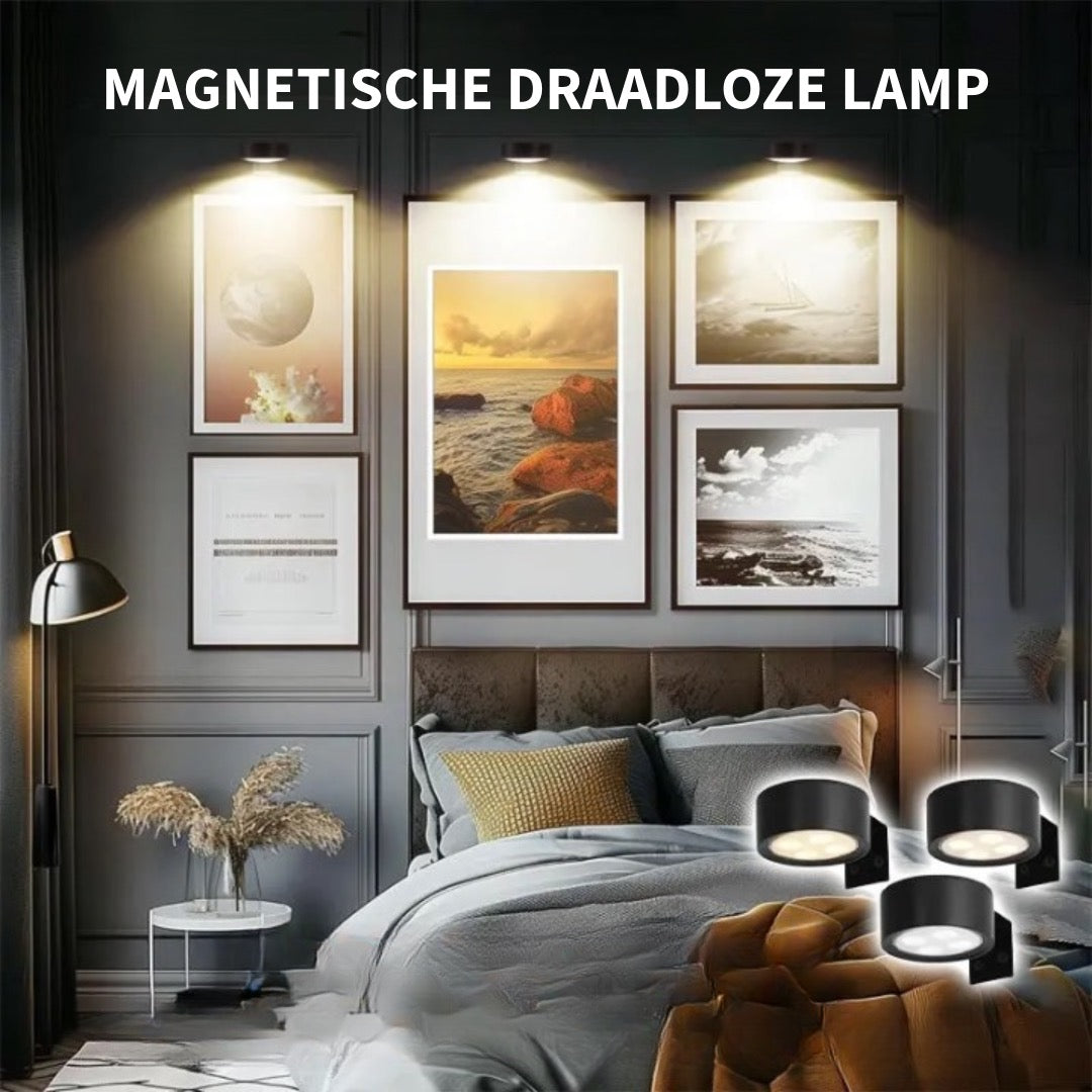 Magnetische Draadloze Lamp-1 Set [3 Stuks]