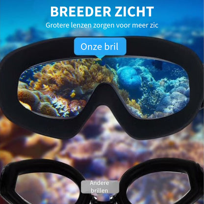 Anti-Lek Zwembril met Oorstopjes