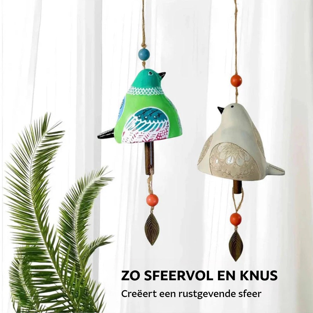 Windgong-hanger met vogelgezang