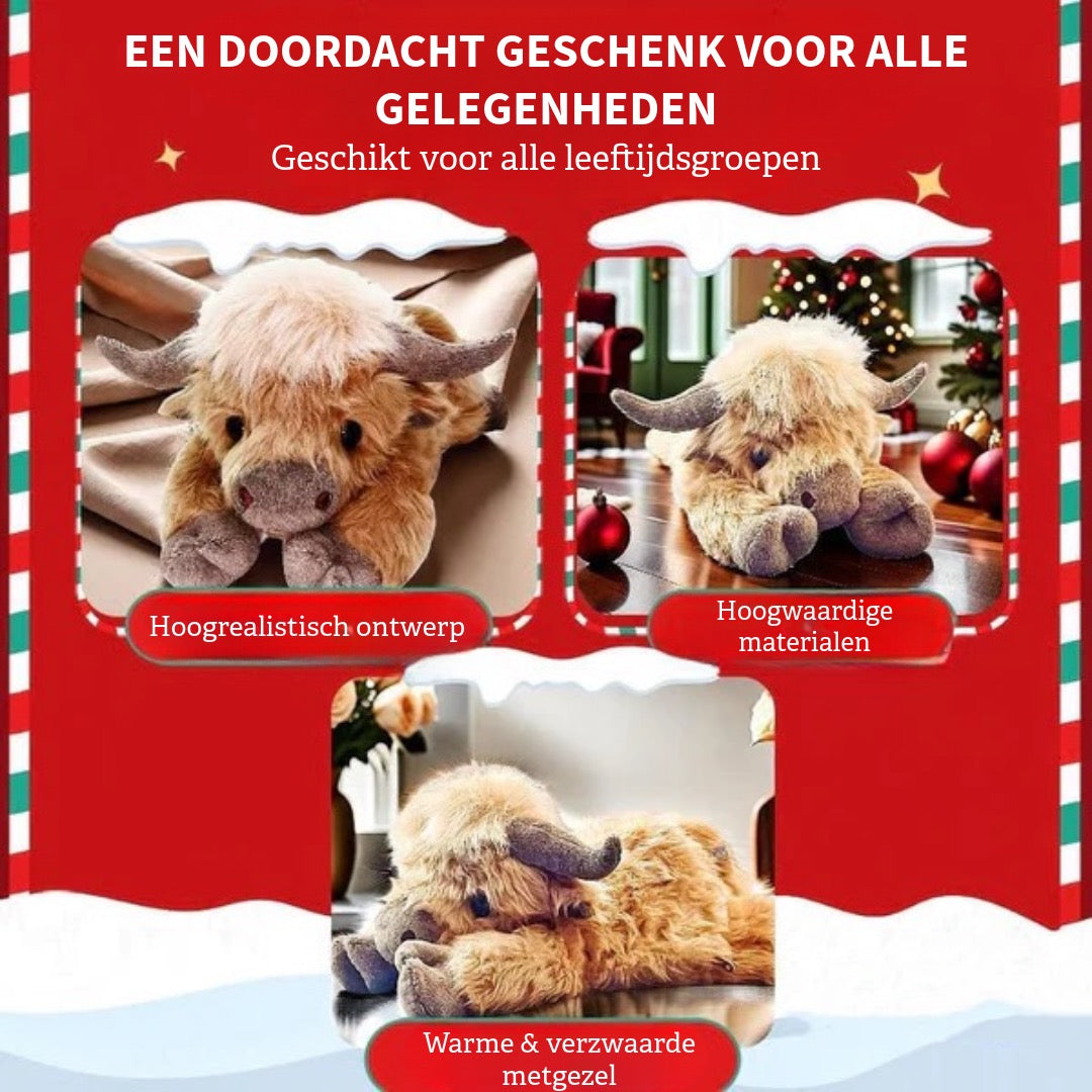 Schattige Highland Koe Knuffel