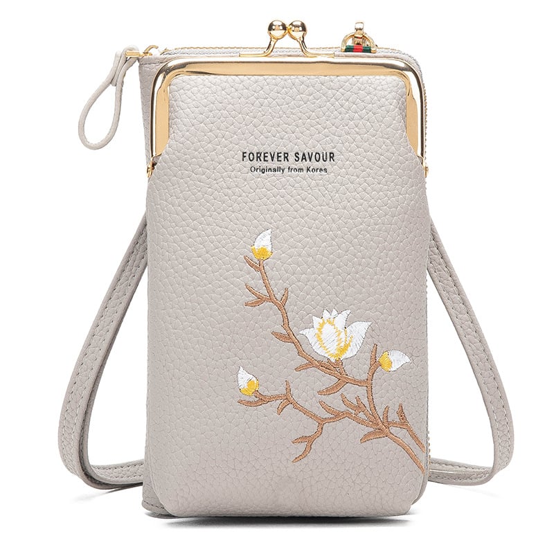 Dames Crossbody Portemonnee – Met Telefoonvak en Schouderband