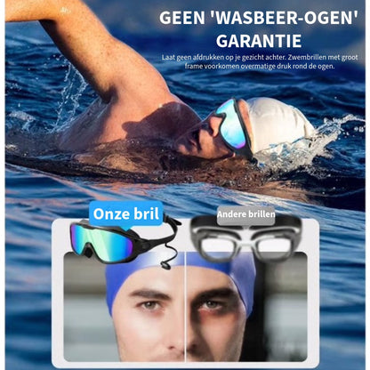 Anti-Lek Zwembril met Oorstopjes