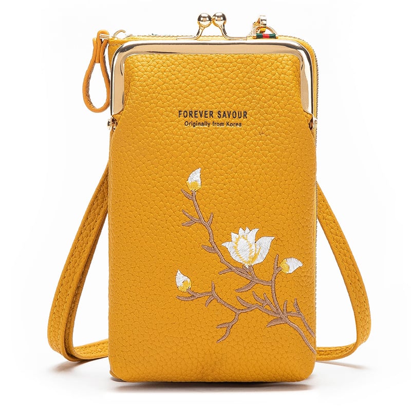 Dames Crossbody Portemonnee – Met Telefoonvak en Schouderband