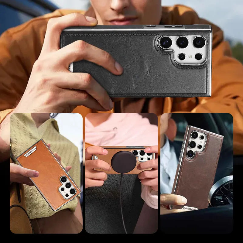 Premium Lederen Magnetisch Hoesje