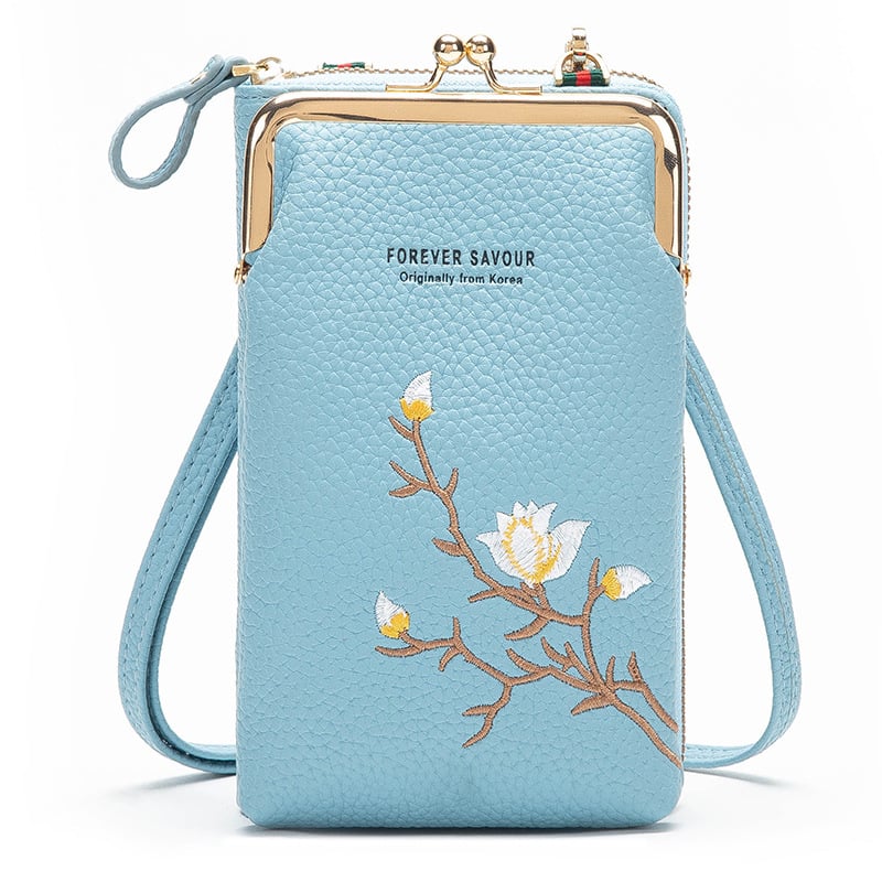 Dames Crossbody Portemonnee – Met Telefoonvak en Schouderband