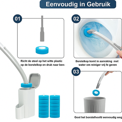 Lang handvat geen einde Toiletborstelset