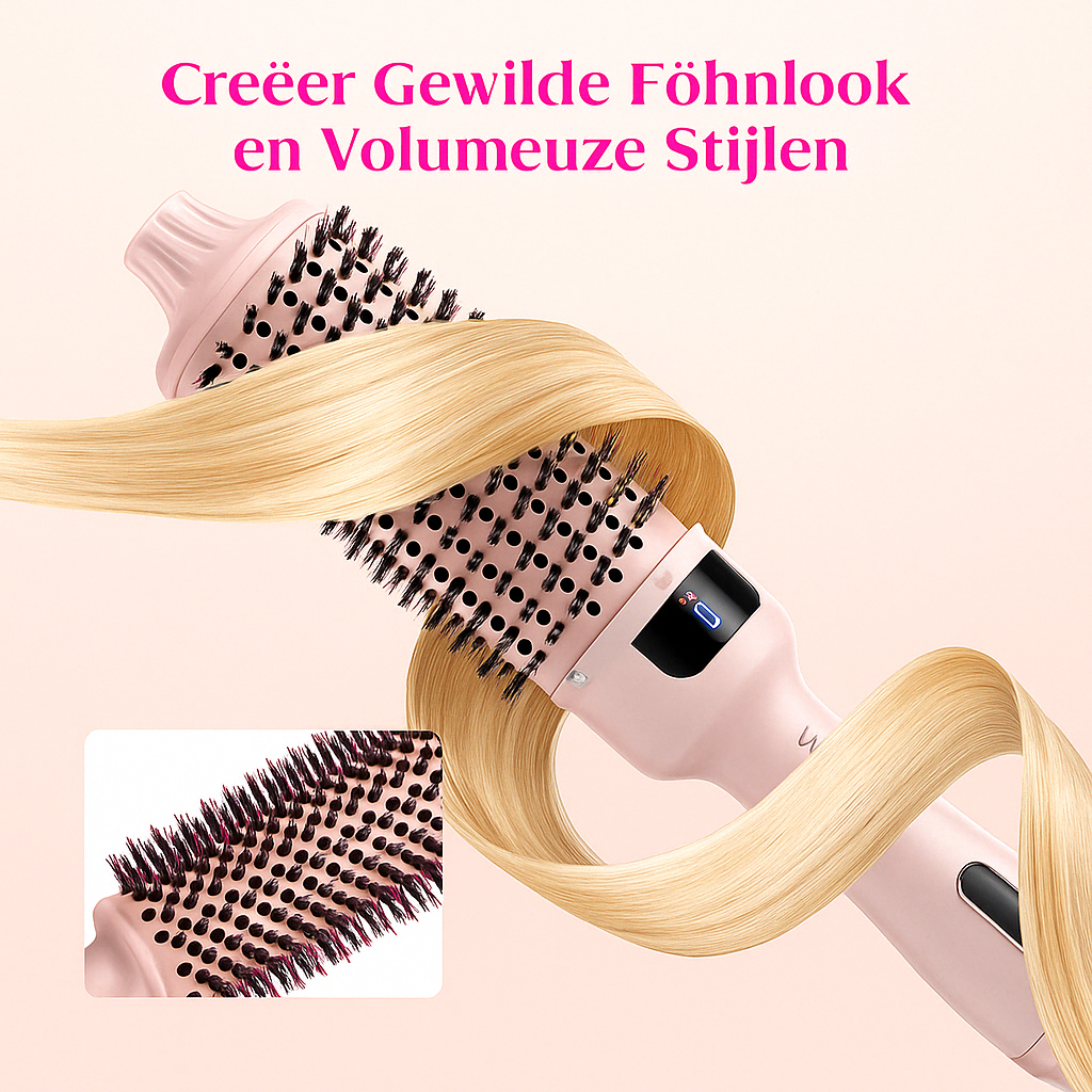 Blowout Boost – Ionische Warmteborstel voor Volumineus Haar