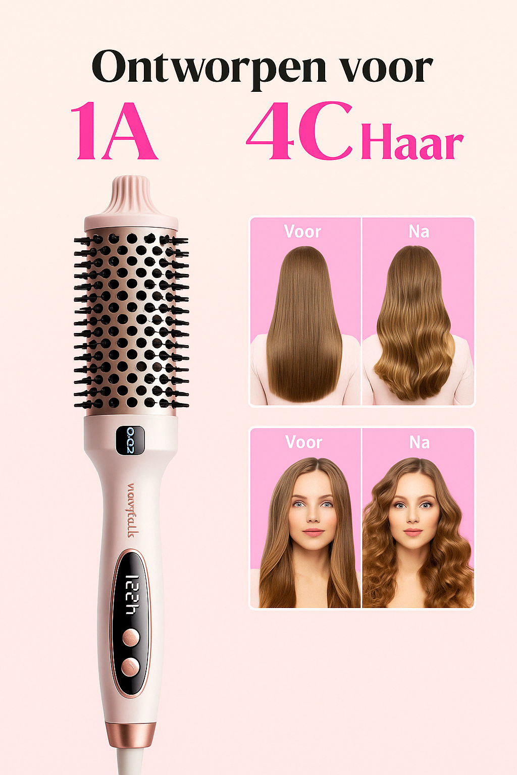 Blowout Boost – Ionische Warmteborstel voor Volumineus Haar