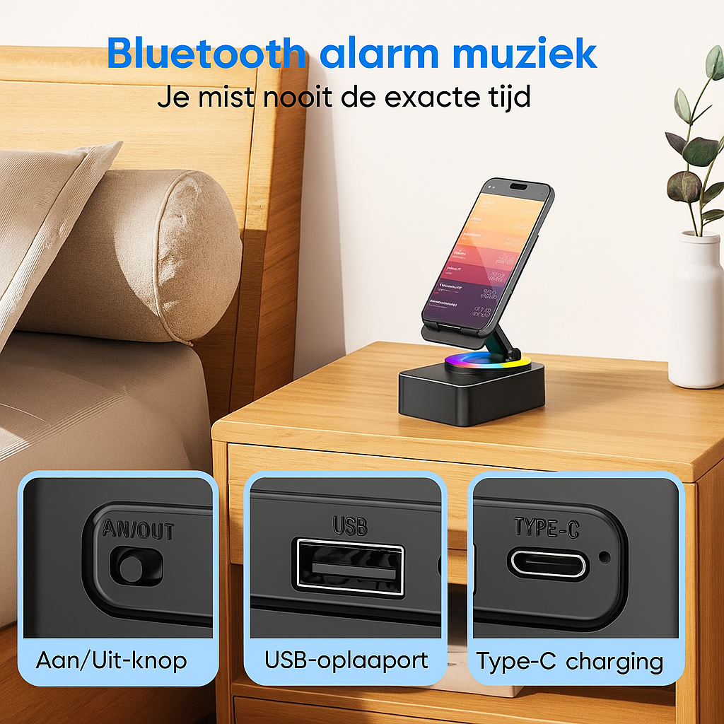 5-in-1 Bluetooth Speaker & Telefoonhouder