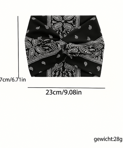 Boho Print Haarband–1 Set (6 Stuks）