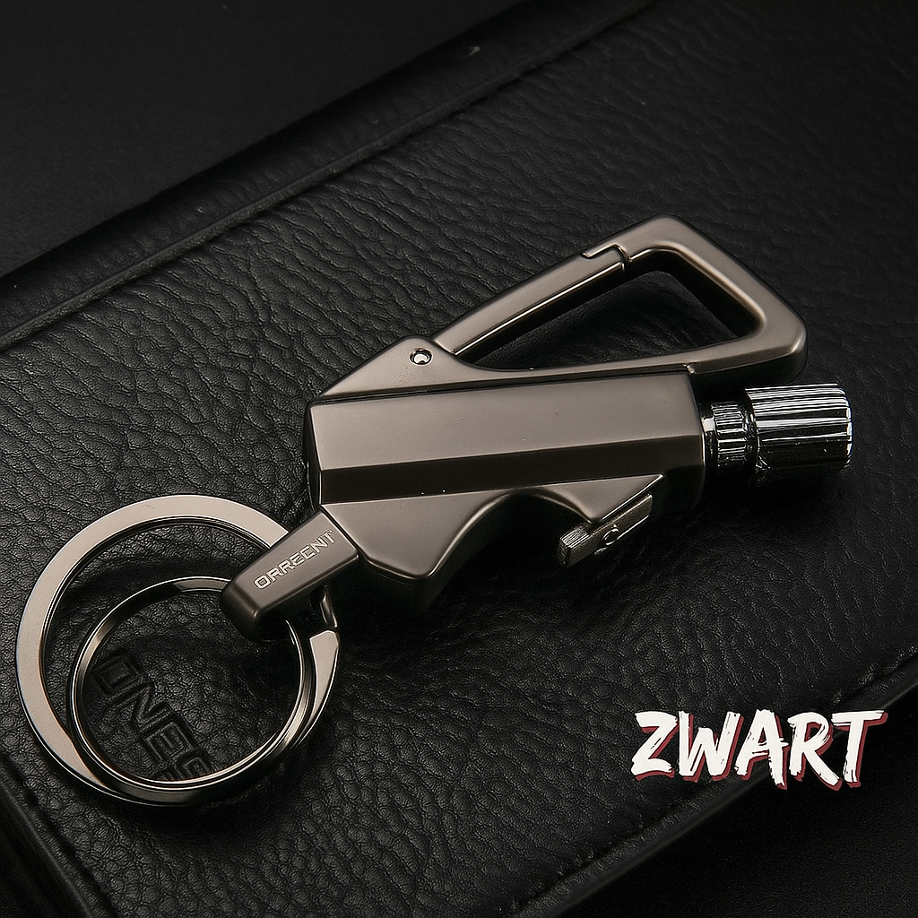 Herbruikbare Vuurstick met Sleutelhanger – Multitool & Flessenopener in Eén