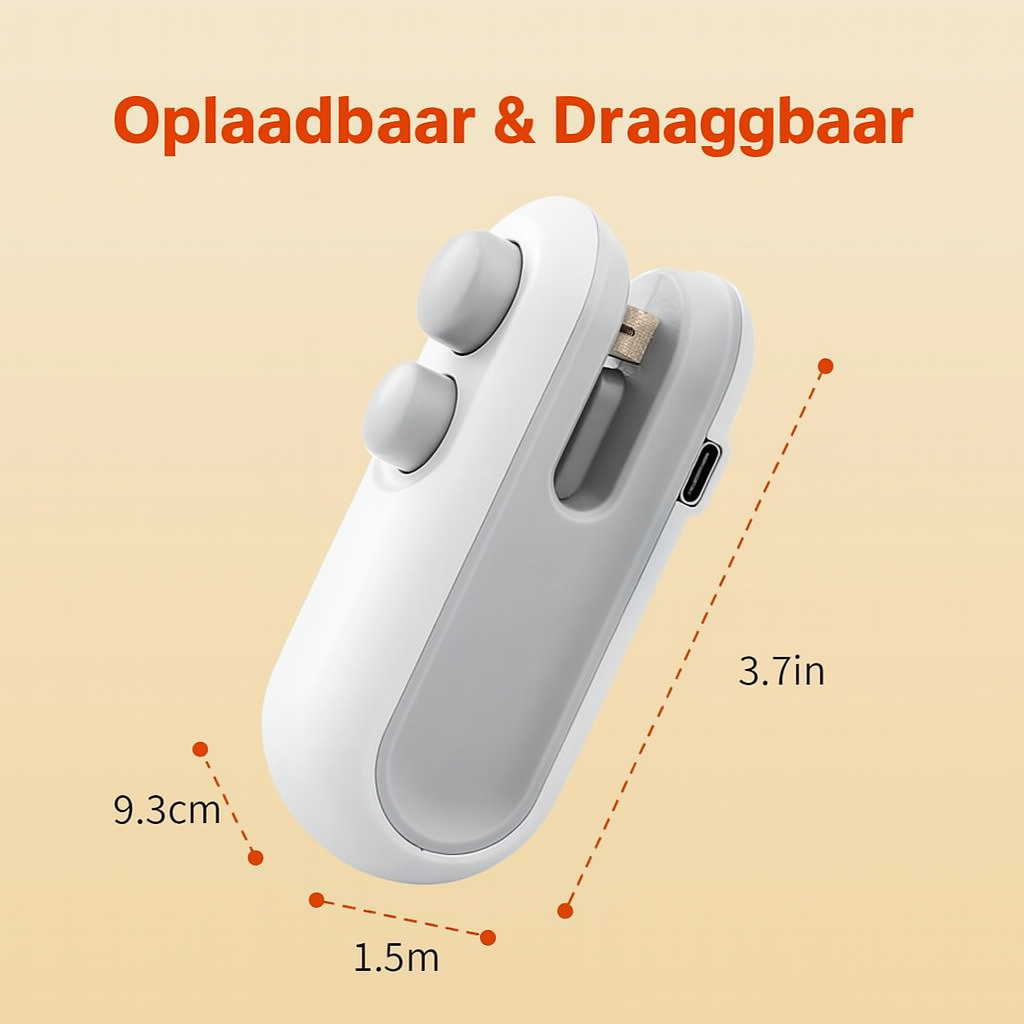 Oplaadbare Snacksealer