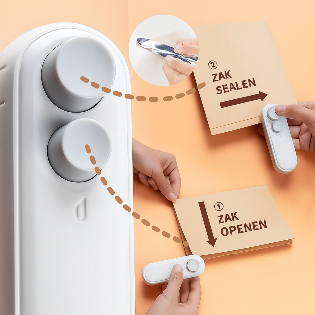 Oplaadbare Snacksealer