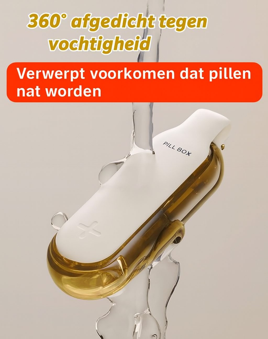 2-in-1 draagbare pillenvergruizer en gelaagde pillendoos