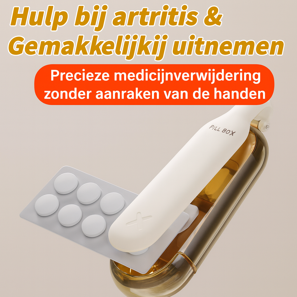 2-in-1 draagbare pillenvergruizer en gelaagde pillendoos