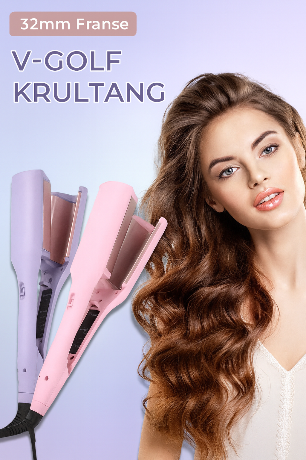 Krultang met Franse V-Golf – Elegante, Natuurlijke Slagen